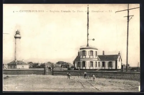 AK Cayeux-sur-Mer, Brighton Francais, Le Phare et le Sémaphore