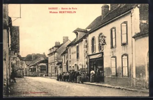 AK Bassou, Route de Paris, Maison Berthelin