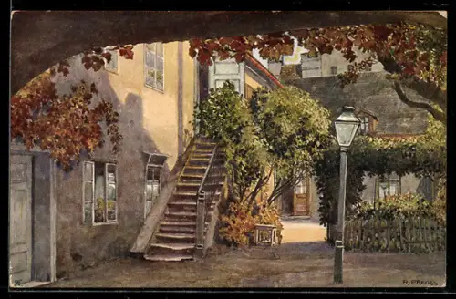 Künstler-AK Alt-Wien, Schuberthof