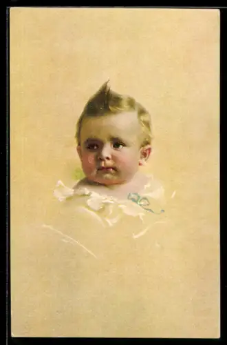 Künstler-AK Ludwig Knoefel: Kleinkind mit roten Wangen