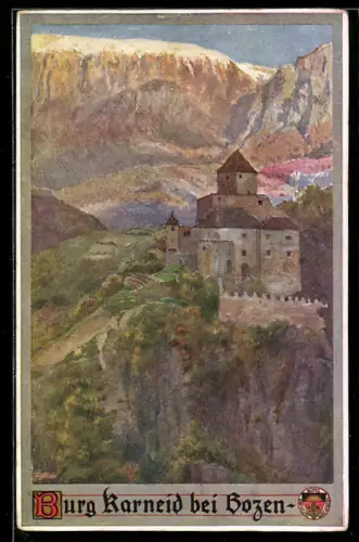 AK Deutscher Schulverein Nr. 340: Burg Karneid bei Bozen