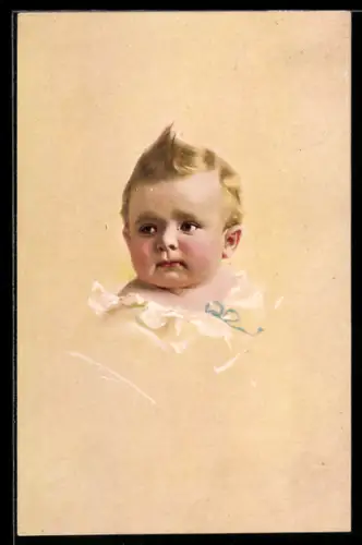 Künstler-AK Ludwig Knoefel: Kleinkind mit roten Wangen