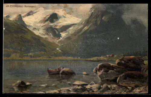 Künstler-AK Themistokles von Eckenbrecher: am Strinsvand in Norwegen