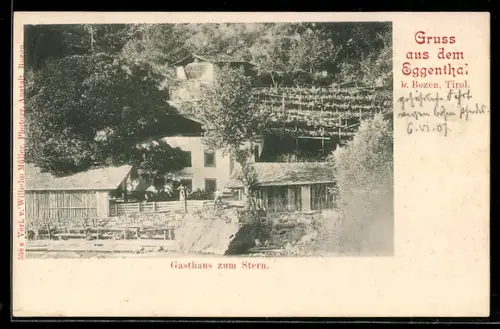 AK Bozen i. Eggenthal, Blick zum Gasthaus zum Stern