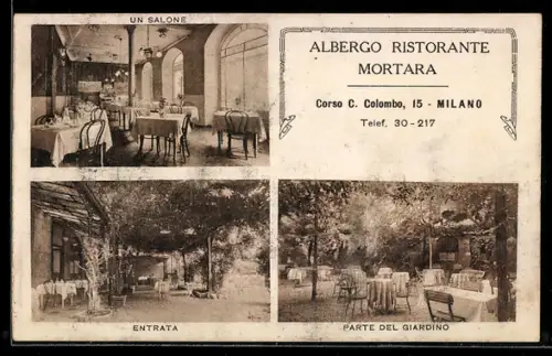 AK Milano, Albergo Ristorante Mortara, Corso C. Colombo 15