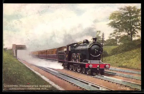 AK Liverpool-Manchester Express, Lancashire & Yorkshire, Englische Eisenbahn, Dampflok