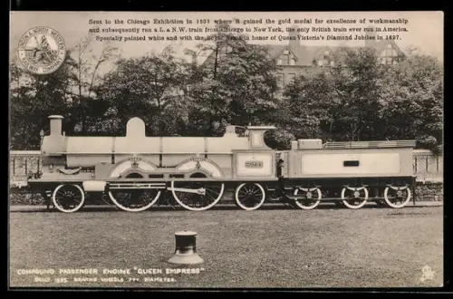 AK englische Eisenbahn Queen Empress der London & North Western Railway-Gesellschaft
