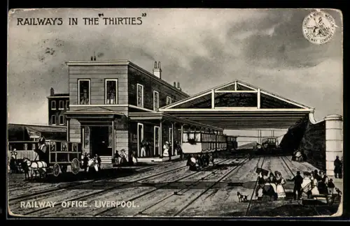 AK Liverpool, Railway Office, Bahnhof, Railways in the Thirties