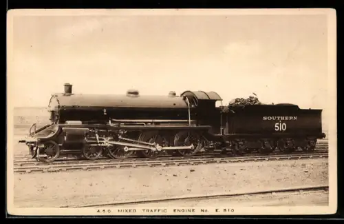 AK englische Eisenbahn der Gesellschaft Southern Railway mit Kennung 510