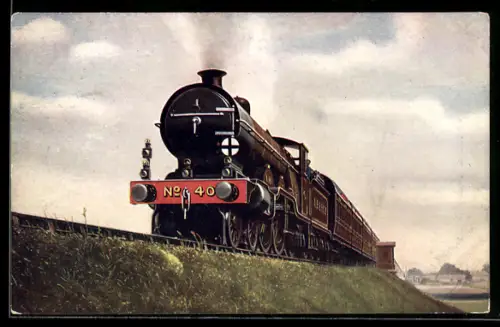 AK Englische Eisenbahn No. 40 Brighton Express, L. B. & S. C. R.