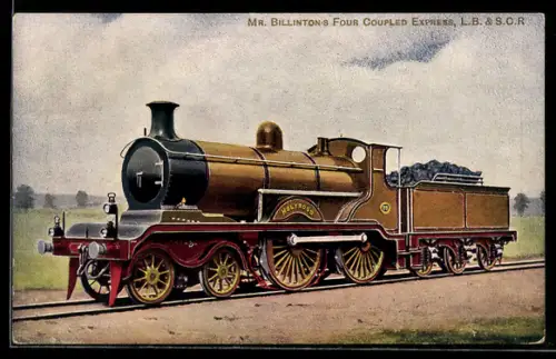 AK Mr. Billington`s Four Coupled Express, englische Eisenbahn