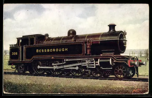 AK Englische Eisenbahn-Lokomotive No. 326 Bessborough, L.B. & S.C.R.