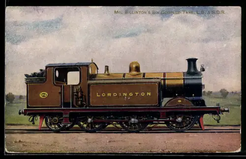 AK Englische Eisenbahn-Lokomotive Mr. Billinton`s Six Coupled Tank der L.B. & S.C.R.