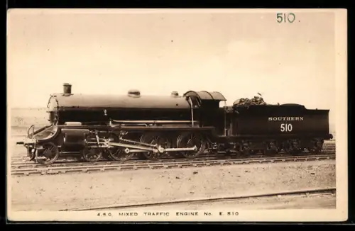 AK englische Eisenbahn der Gesellschaft Southern Railway mit Kennung 510