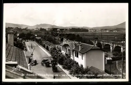 AK Irun, Frontière Franco ESpagnole, Les trois Ponts internationaux