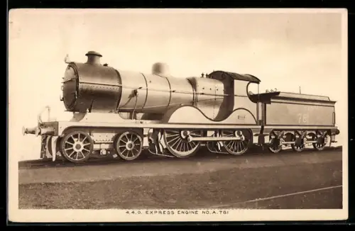 AK 440 Express Engine No. A. 781, englische Eisenbahn