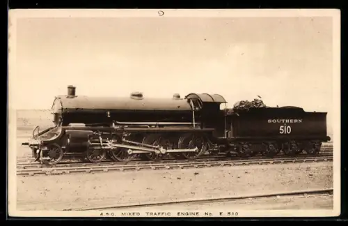 AK englische Eisenbahn der Gesellschaft Southern Railway mit Kennung 510