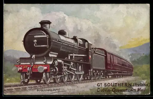 AK Eisenbahn, Dublin-Queenstown Mail, Gt. Southern (Ireland)