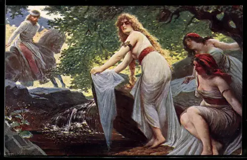 AK Tschechische Geschichte in Obrazy, Oldrich und Bozena