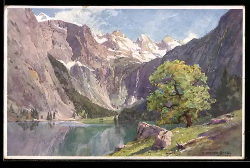 Künstler-AK Edward Harrison Compton: Obersee, Totale