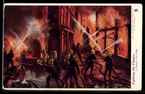 AK Im Kampf mit den Flammen, Feuerwehr im Einsatz