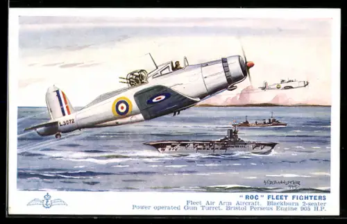 AK Roc Fleet Fighters, Flugzeug begleitet Kriegsschiffe