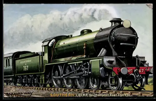 AK Englische Eisenbahn, Lokomotive Southern No. 767 der L. & S. W. R.
