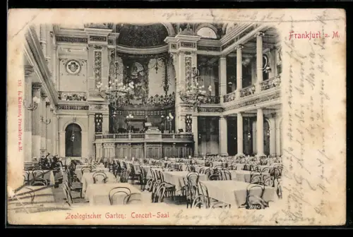 AK Frankfurt /Main, Saal im Zoologischen Garten