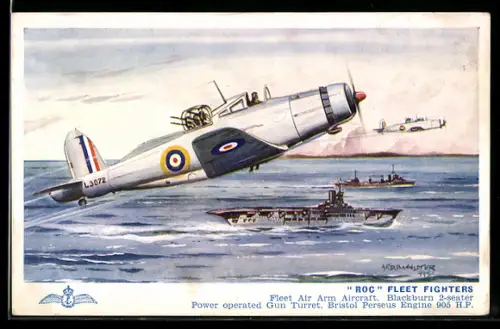 AK Roc Fleet Fighters, Flugzeug begleitet Kriegsschiffe