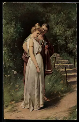 Künstler-AK sign. G. Schrödter: Vergissmeinnicht