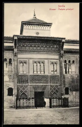 AK Sevilla, Alcazar, Fachada principal