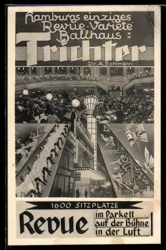 AK Hamburg-St. Pauli, Cafe-Variete und Ballhaus Trichter, Dir. A. Bohlmann