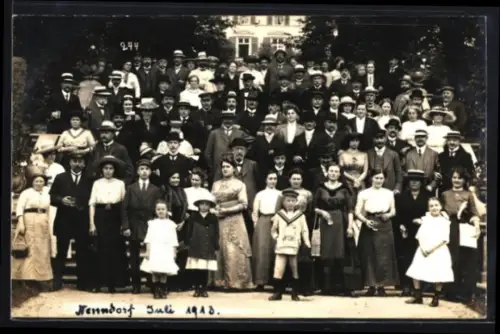 AK Nenndorf, Gruppenfoto Juli 1913