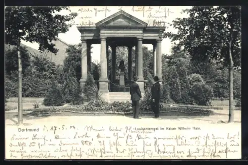 AK Dortmund, Louisentempel im Kaiser Wilhelm Hain
