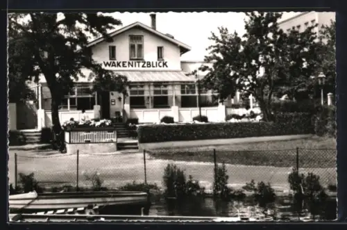 AK Lübeck, Hotel und Café Wakenitzblick, An der Moltkebrücke, Inh. J. Jacobi