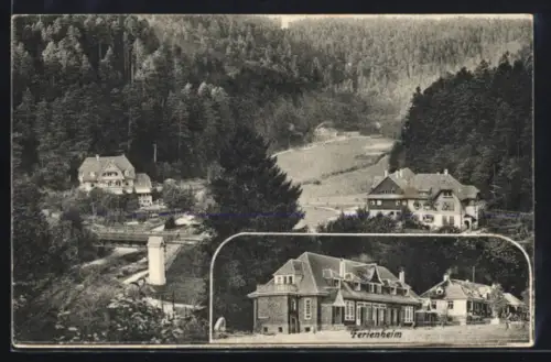 AK Bad Liebenzell /Monbachtal, Ferienheim, Talansicht