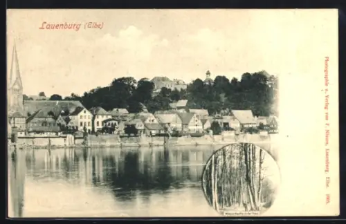 AK Lauenburg /Elbe, Ortsansicht mit Kirche