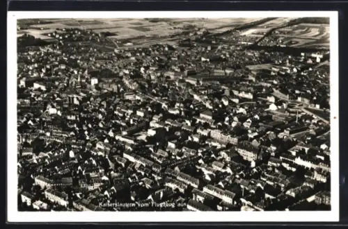 AK Kaiserslautern, Ansicht vom Flugzeug aus