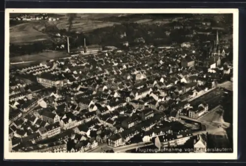 AK Kaiserslautern, Flugzeugaufnahme des Ortes