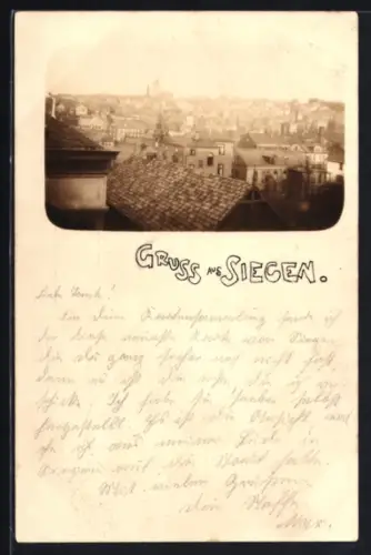 AK Siegen, Stadtansicht