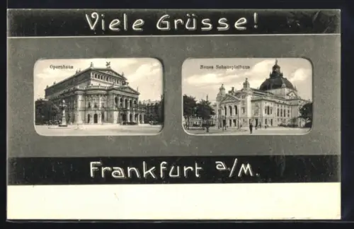 AK Frankfurt a. M., Opernhaus, Neues Schauspielhaus