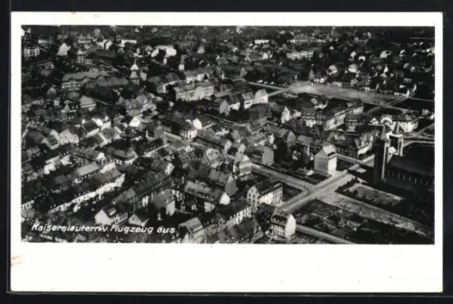 AK Kaiserslautern, Stadtansicht aus dem Flugzeug