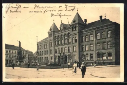 AK Dortmund, Blick zur Ober-Realschule