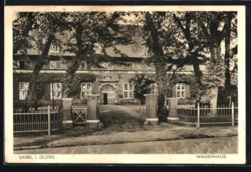 AK Varel i. Oldbg., Partie am Waisenhaus