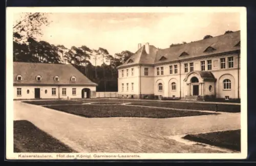 AK Kaiserslautern, Hof des Königl. Garnisons-Lazaretts