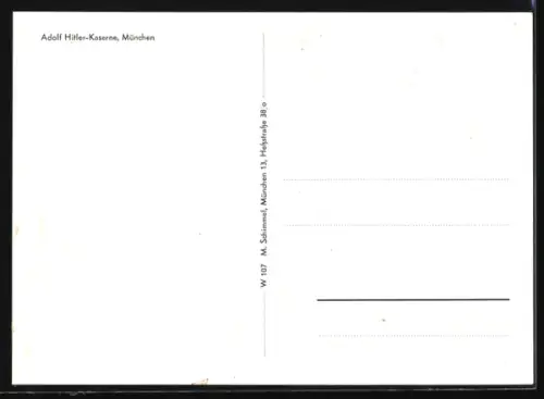 AK München, Partie mit Kaserne