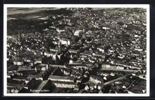 AK Kaiserslautern, Teilansicht, Fliegeraufnahme