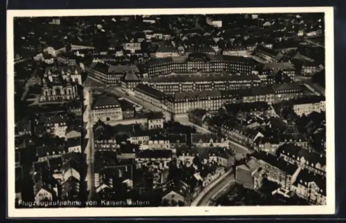 AK Kaiserslautern, Stadtblick vom Flugzeug aus