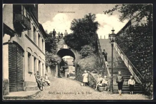 AK Lauenburg a. d. Elbe, Friedrichsbrücke