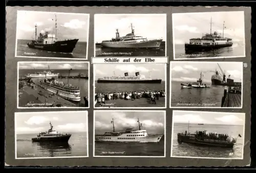 AK Passagierschiffe Wappen von Hamburg, Senator Petersen, Bürgermeister Ross, Hein Godenwind